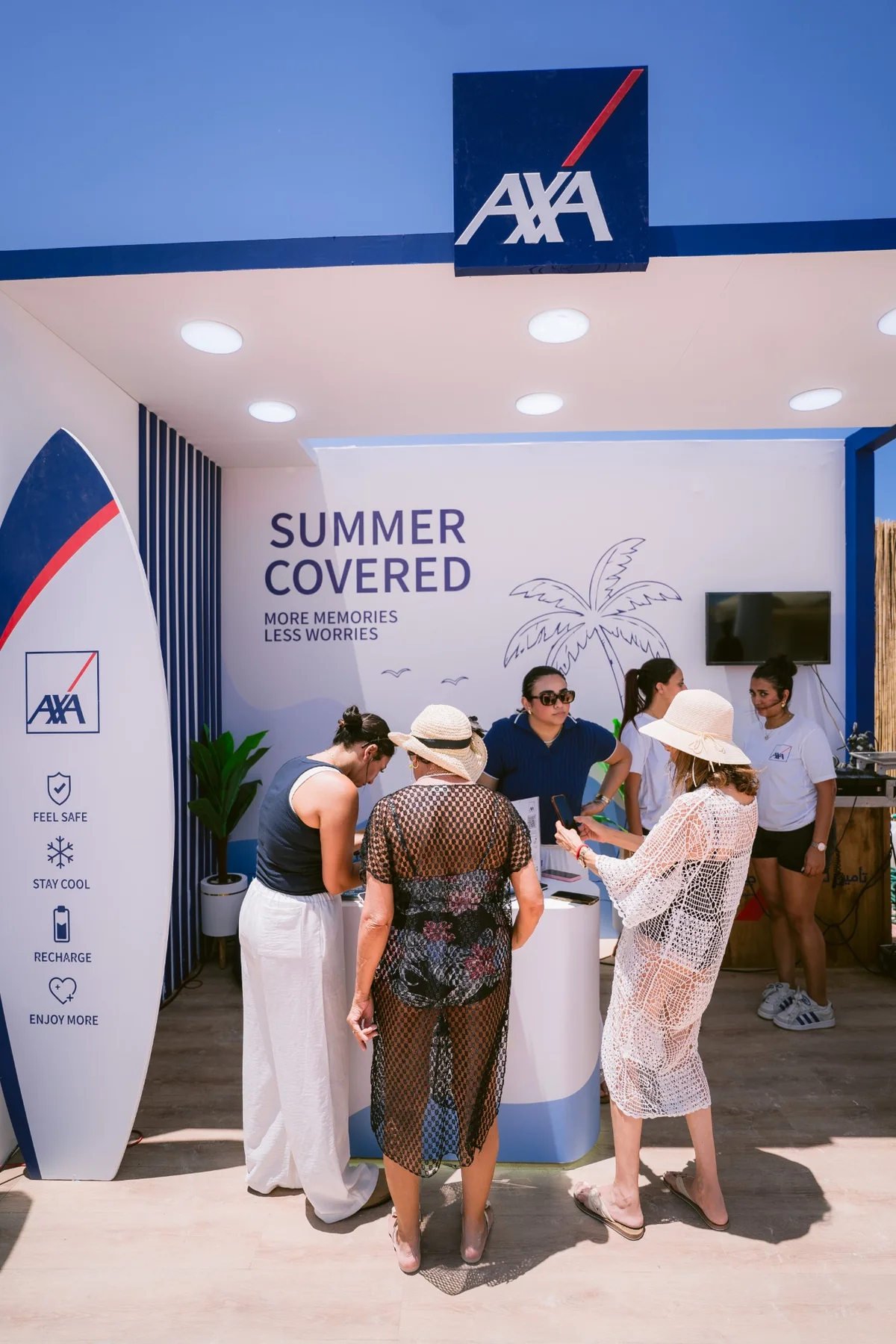 AXA booth detail
